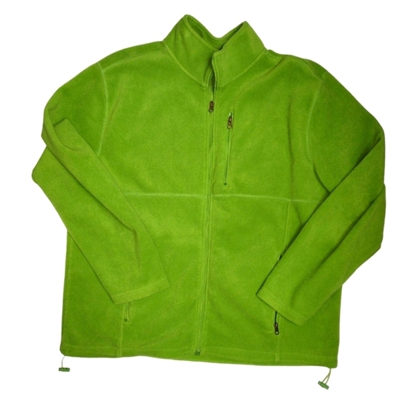 Stanley Other - Stanley Men's lime Green Zip-up Fleece XXL 2X Full zip zipper collar pocket